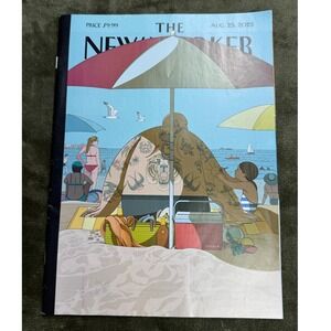 The New Yorker Magazine August 25 2025 Pam Bondi Power Play Beach Tattoo Cover